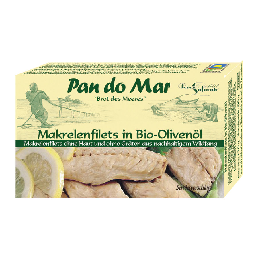 Makrelenfilets in Bio-Olivenöl 120g