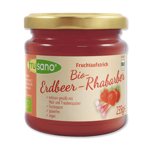 Bio Erdbeer-Rhabarber Fruchtaufstrich 235g