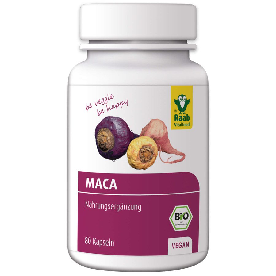 Bio Maca, vegan, 80 Kapseln à 500 mg