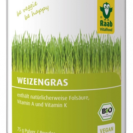 Bio Weizengras Pulver, RAW, vegan, 75g Dose