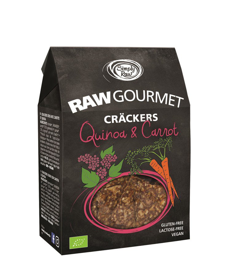 Bio Raw Gourmet "Quinoa & Carrot" Cräckers 50g