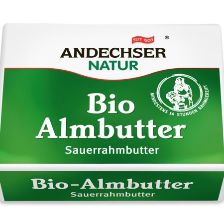 Bio Almbutter Sauerrahmbutter BIOLAND 250g