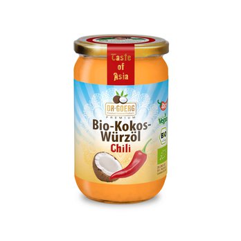 Bio-Kokos-Würzöl Chili, 190ml Glas